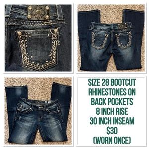 Size 28 Miss Me Jeans